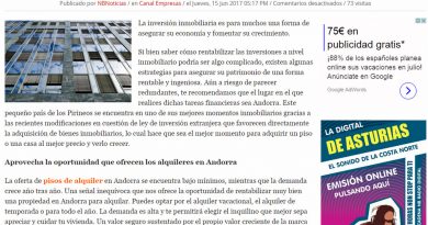 COMO RENTABILIZAR TUS INVERSIONES EN ANDORRA APROVECHA LA OPORTUNIDAD QUE OFRECEN LOS ALQUILERES DE PISOS EN ANDORRA